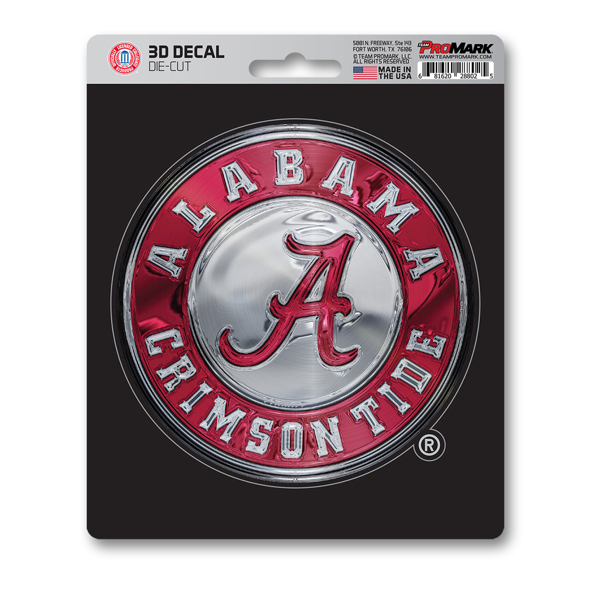 University of Alabama 3D Decal