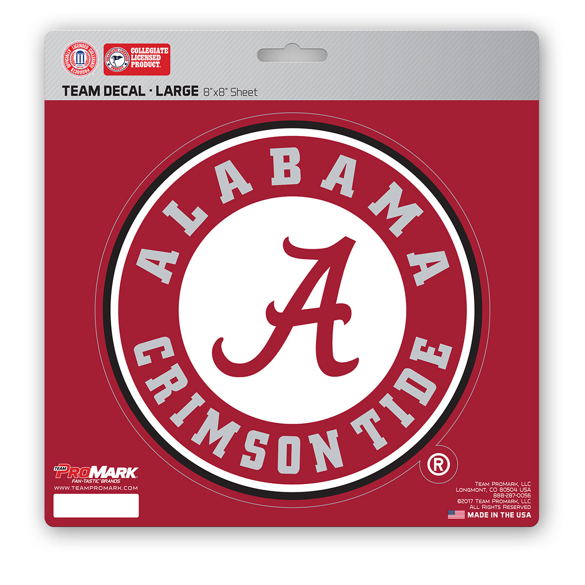 University of Alabama Large Decal
