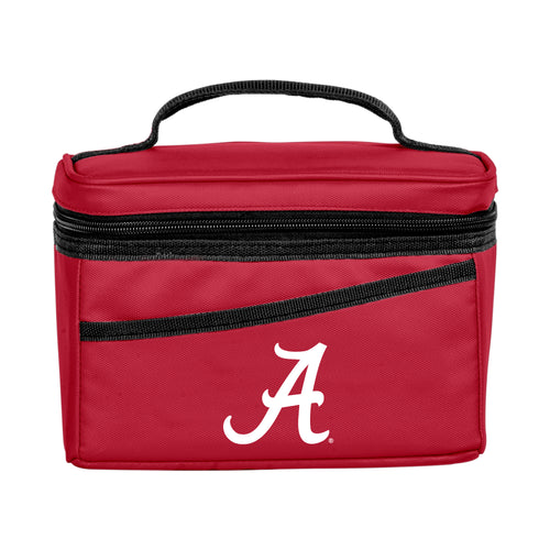 Alabama 6-can flex cooler by Logo Brands showing its compact, flexible insulated cooler design with Alabama team logo.