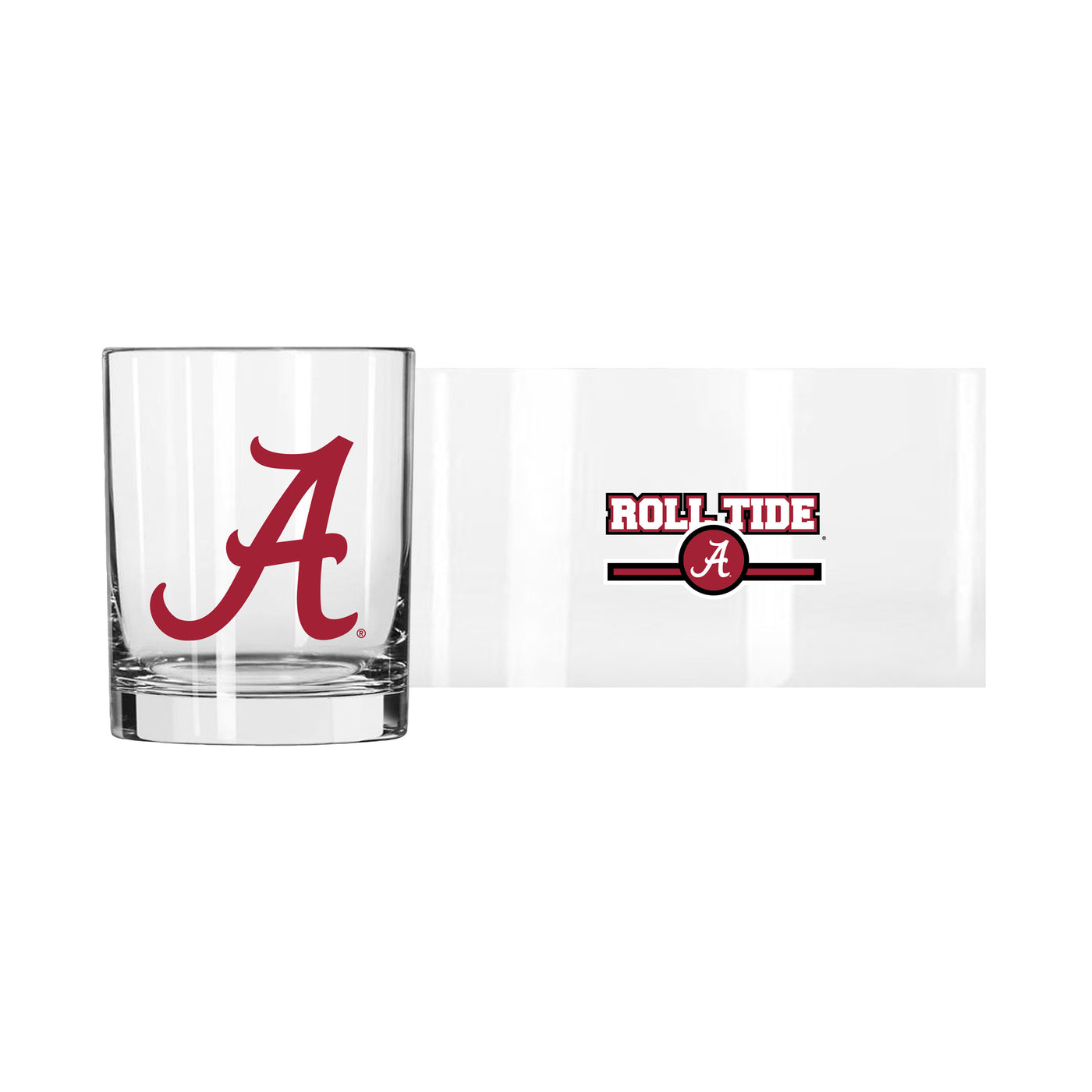 Alabama 14oz Letterman Rocks Glass