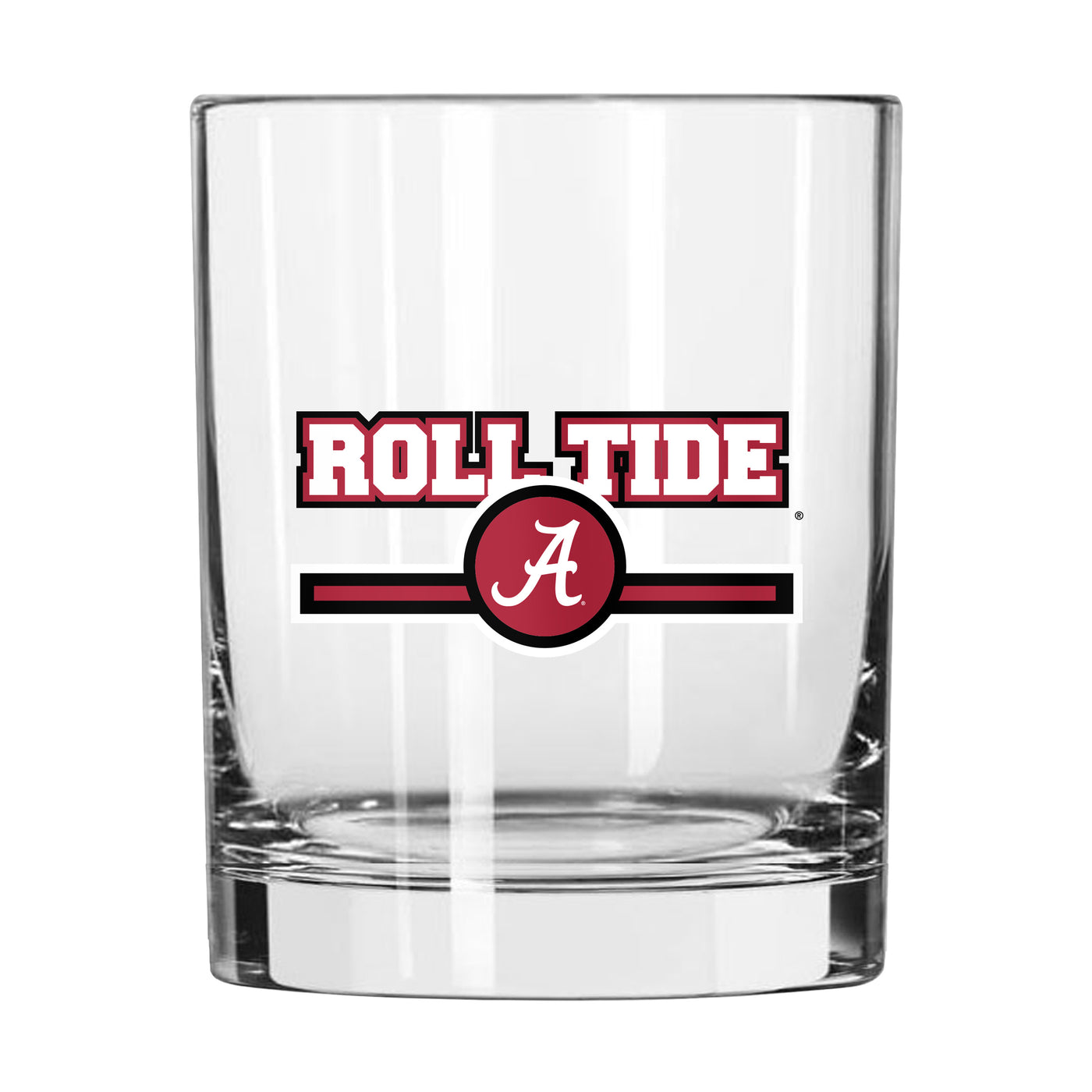 Alabama 14oz Letterman Rocks Glass