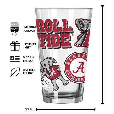Alabama 16oz Native Pint Glass