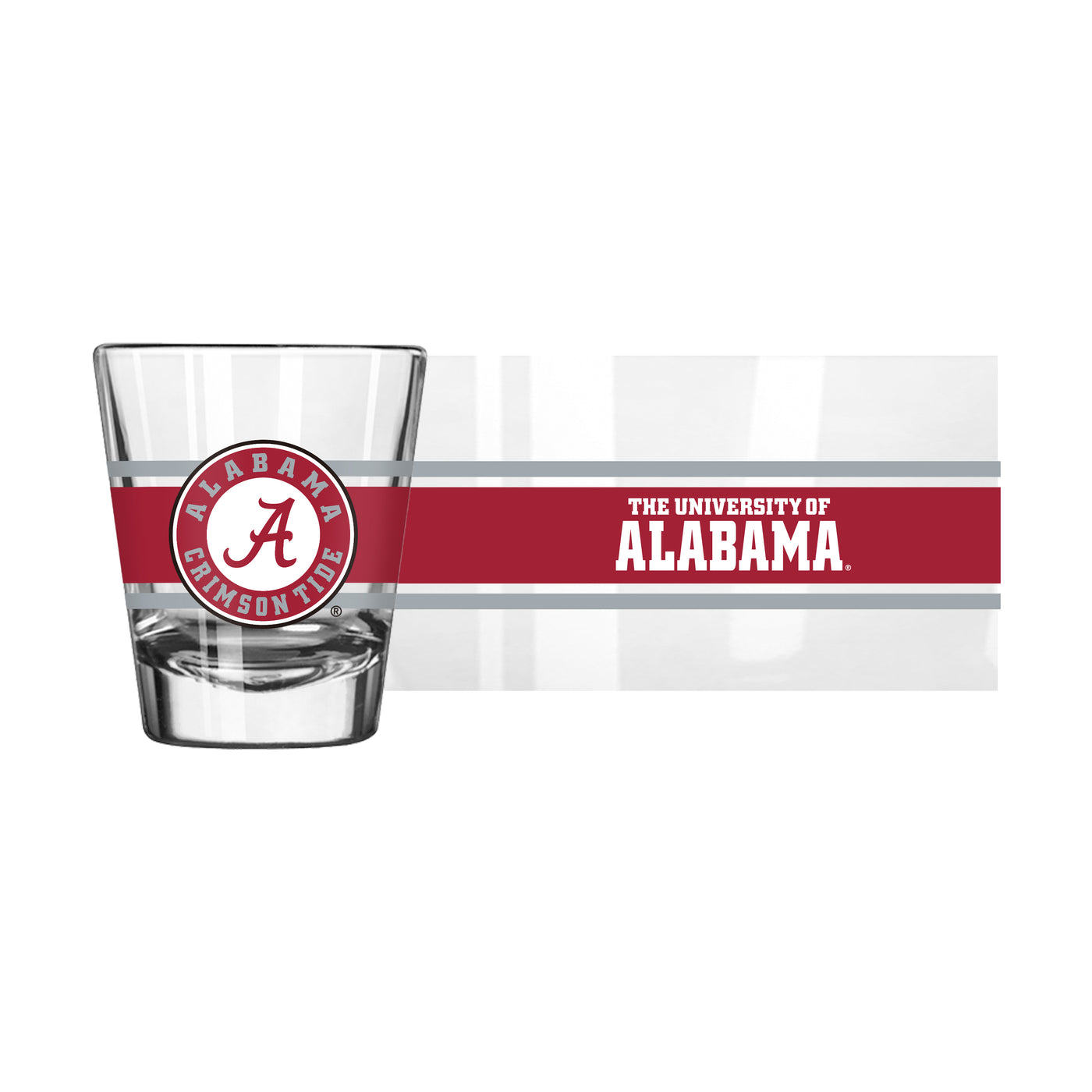 Alabama 2oz Stripe Shot Glass