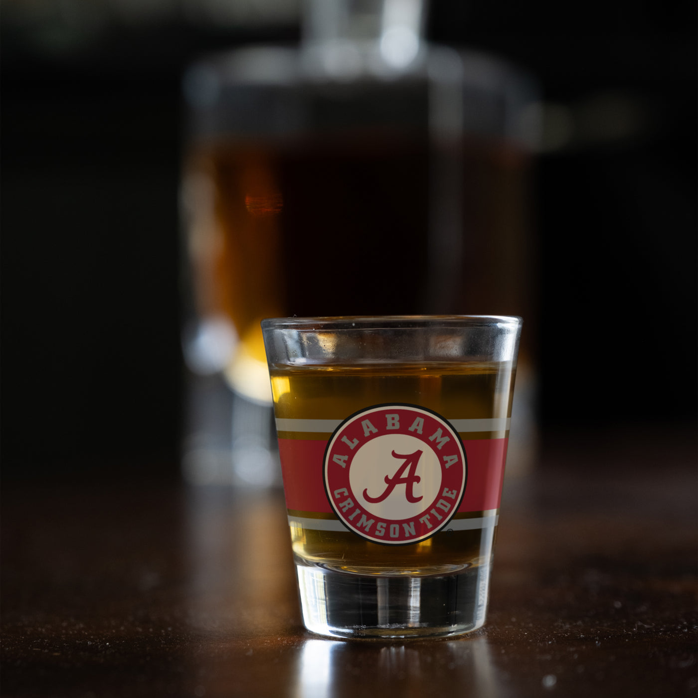Alabama 2oz Stripe Shot Glass