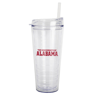 Alabama 22oz Flipside Dbl Wall Clear Tumbler