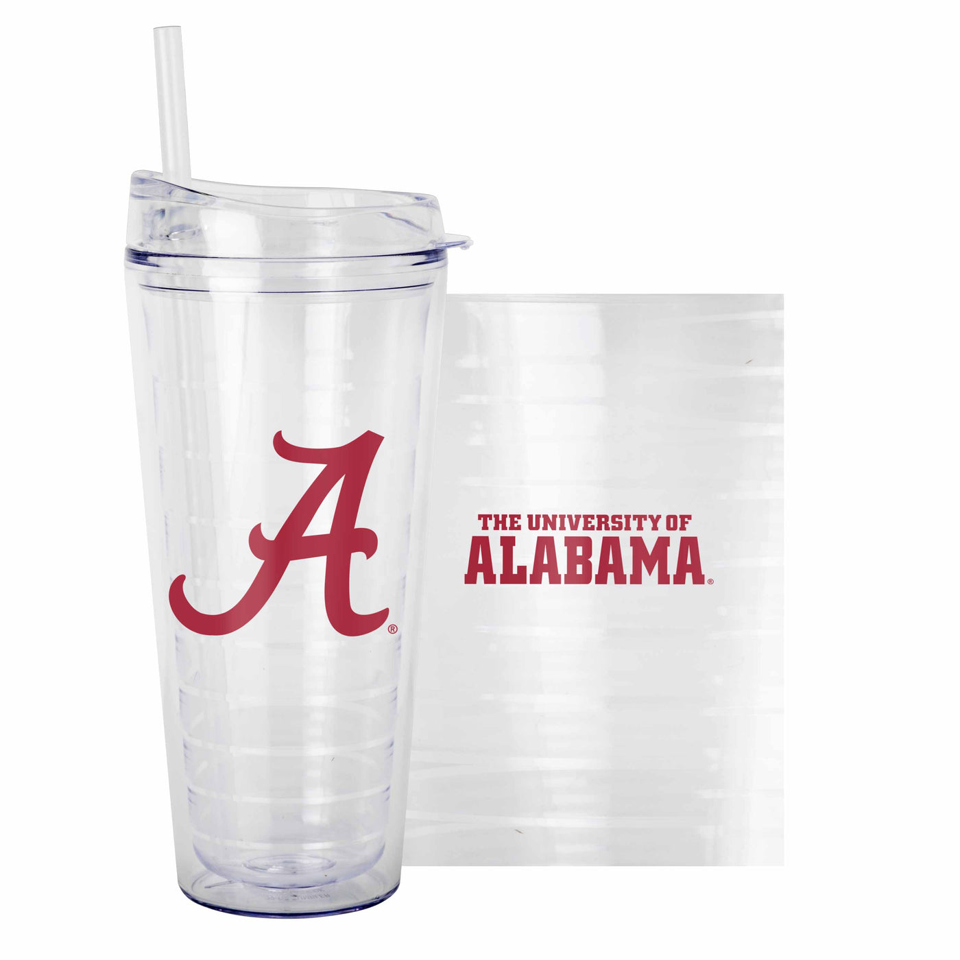 Alabama 22oz Flipside Dbl Wall Clear Tumbler