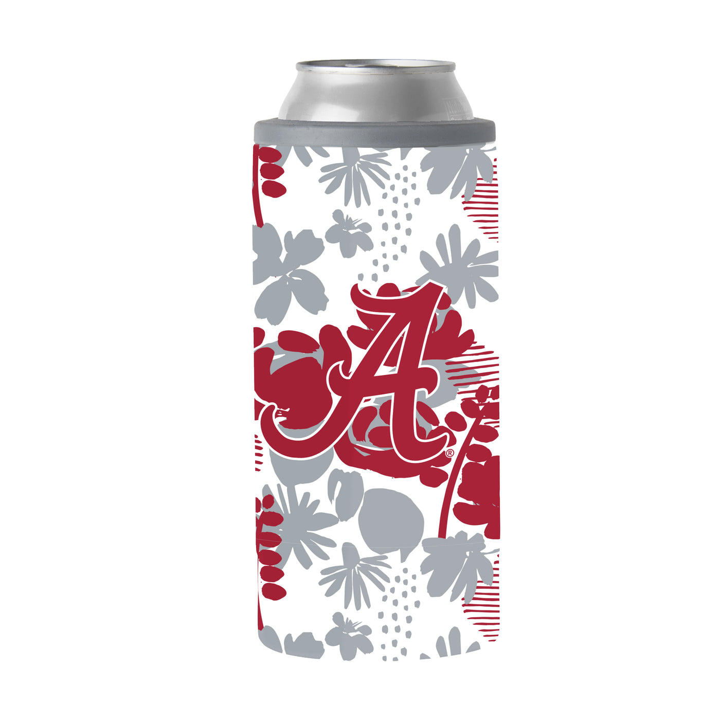Alabama 12oz Floral Slim Can Coolie