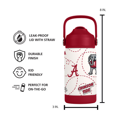 Alabama 12oz Mascot SS Kids Bottle