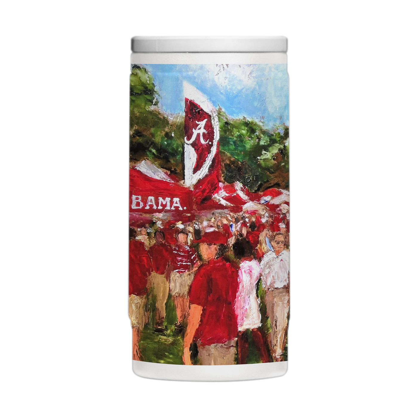 Alabama 12oz Collector Powdercoat SlimCan Coolie