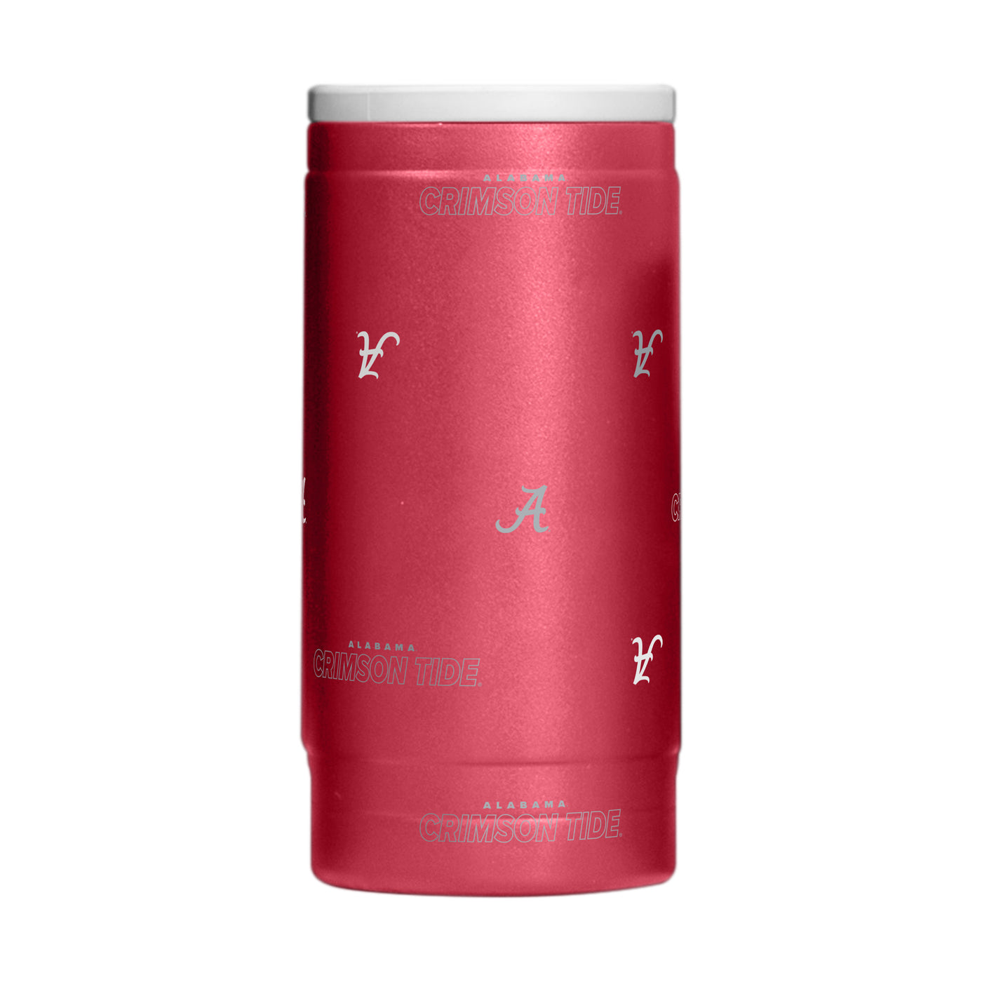Alabama 12oz Step And Repeat Powdercoat SlimCan Coolie