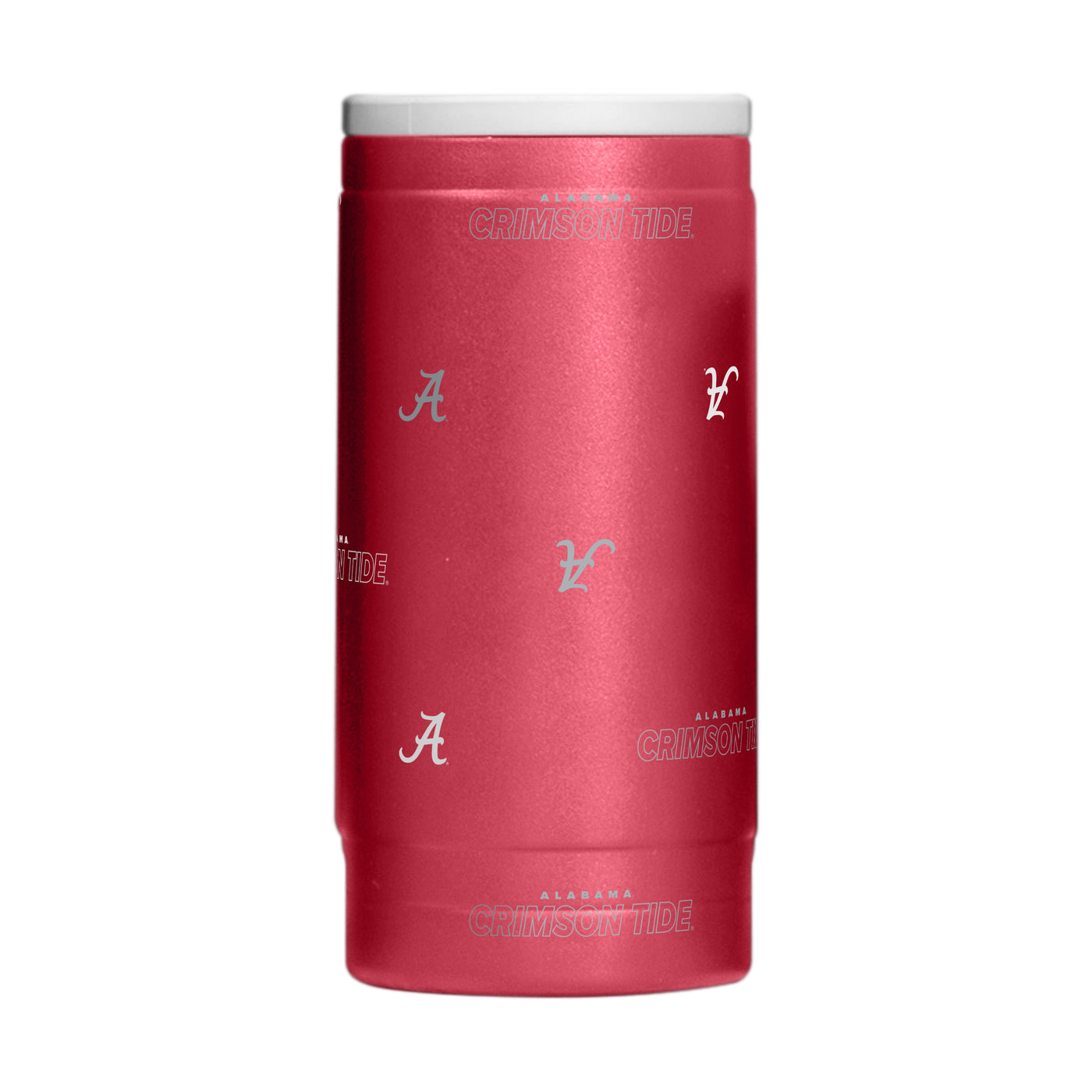 Alabama 12oz Step And Repeat Powdercoat SlimCan Coolie