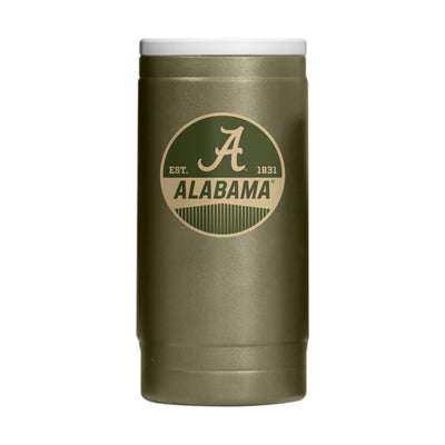 Alabama  Badge Powder Coat Slim Can Coolie