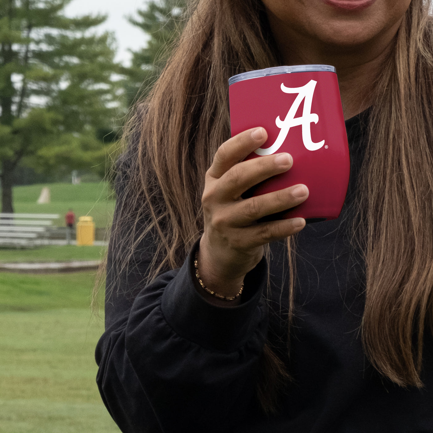 Alabama 16oz Gameday Stainless Curved Beverage