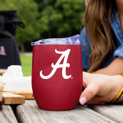 Alabama 16oz Gameday Stainless Curved Beverage