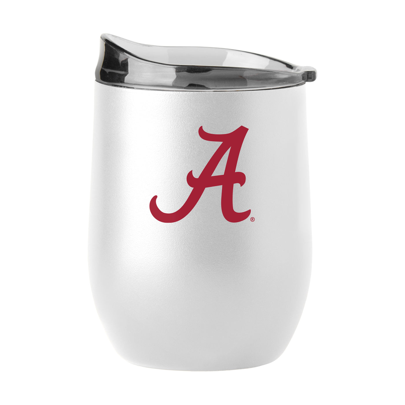 Alabama 16oz Swagger White Powder Coat Curved Beverage