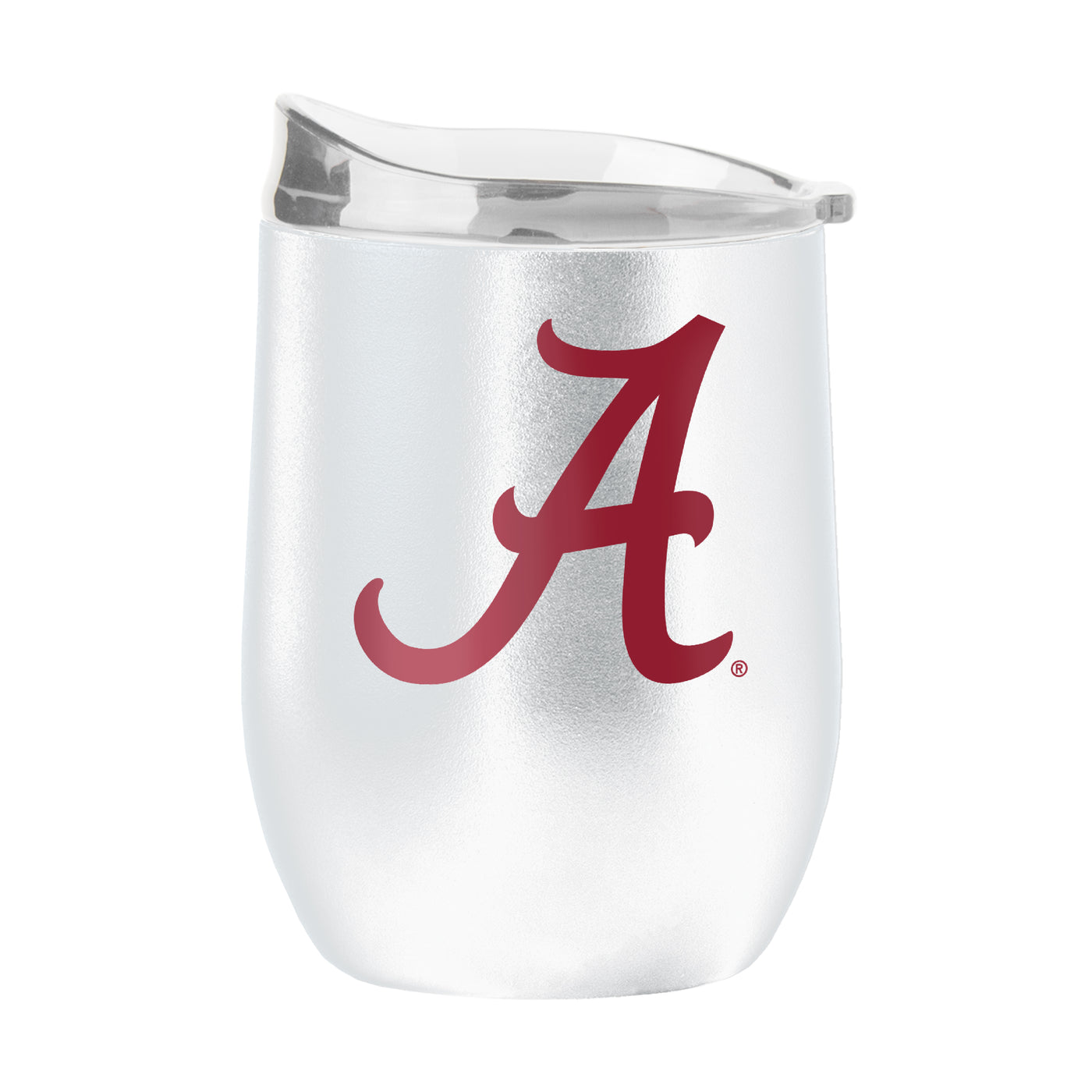 Alabama White 16oz Flipside  Powder Coat Curved Bev