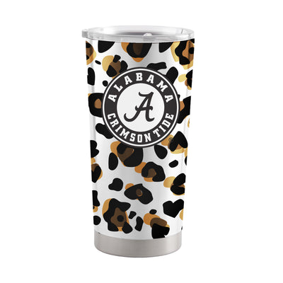 Alabama 20oz Neutral Leopard Stainless Steel Tumbler