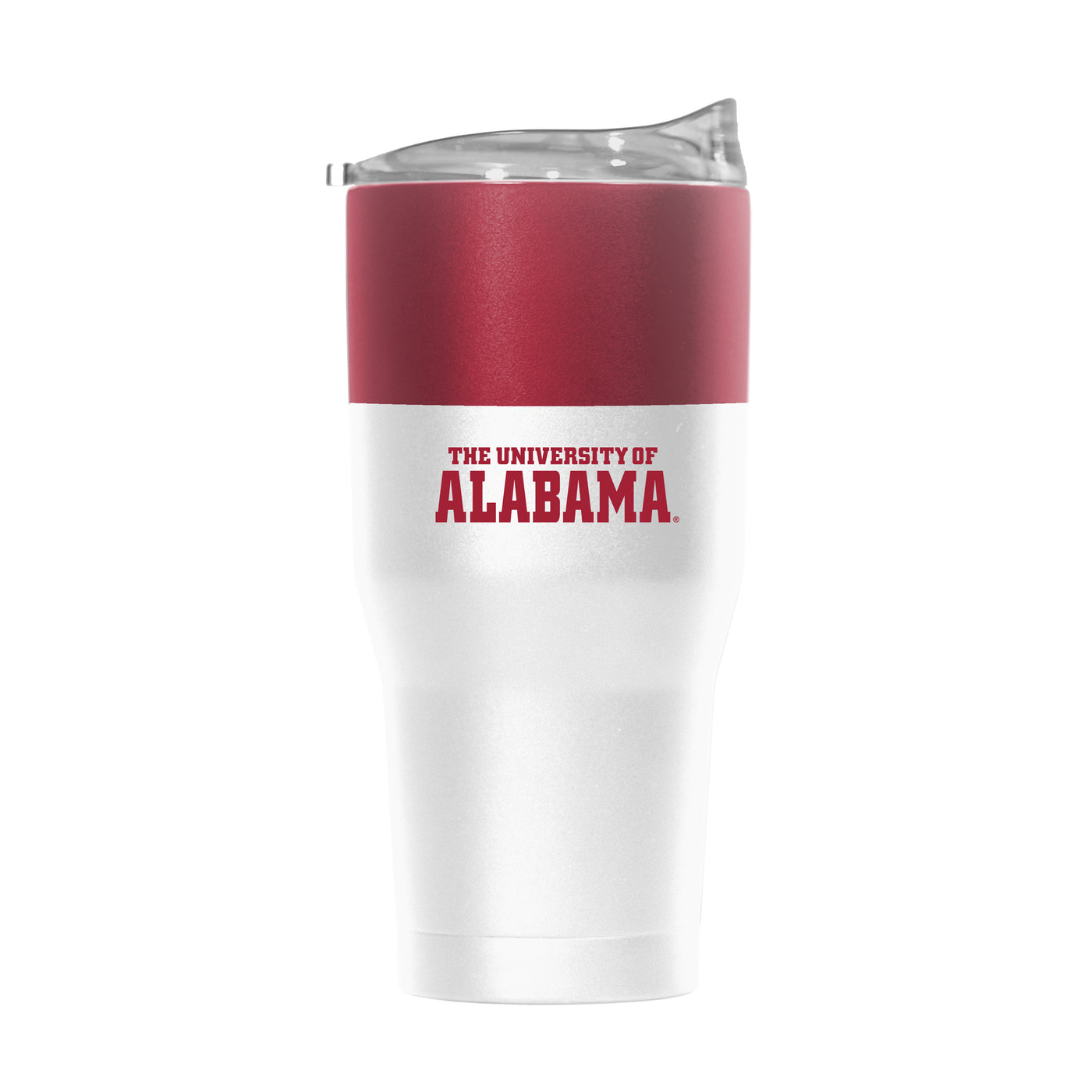 Alabama 30oz Colorblock White Powder Coat Tumbler