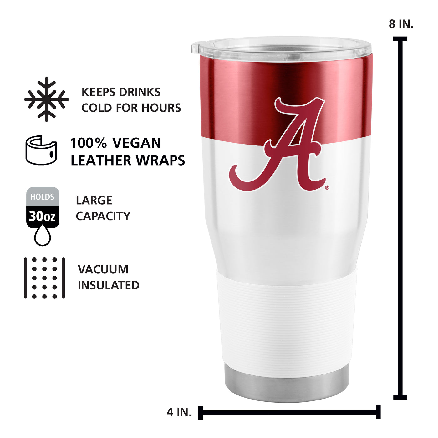 Alabama 30oz Colorblock Stainless Tumbler