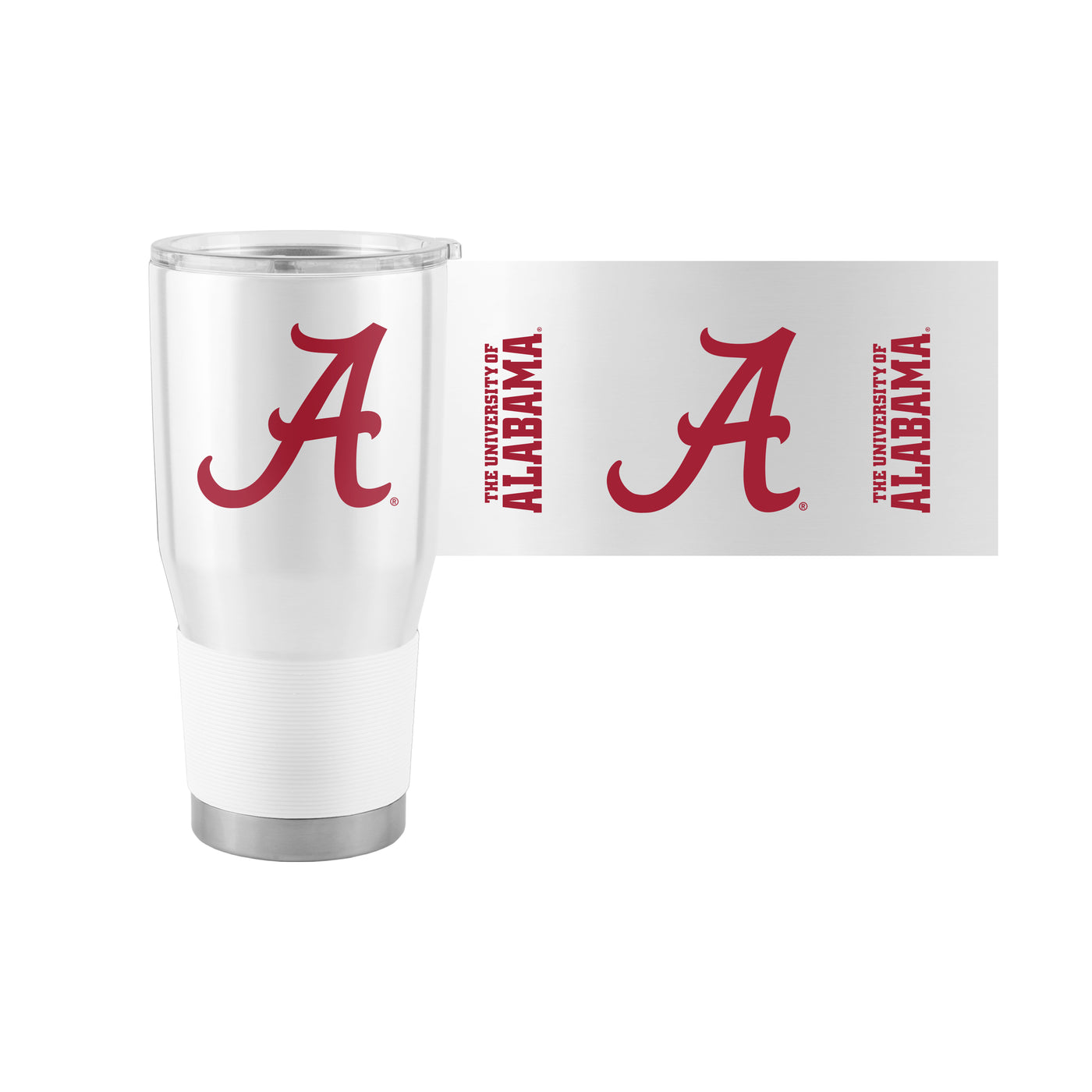 Alabama 30oz White Gameday Stainless Steel Tumbler