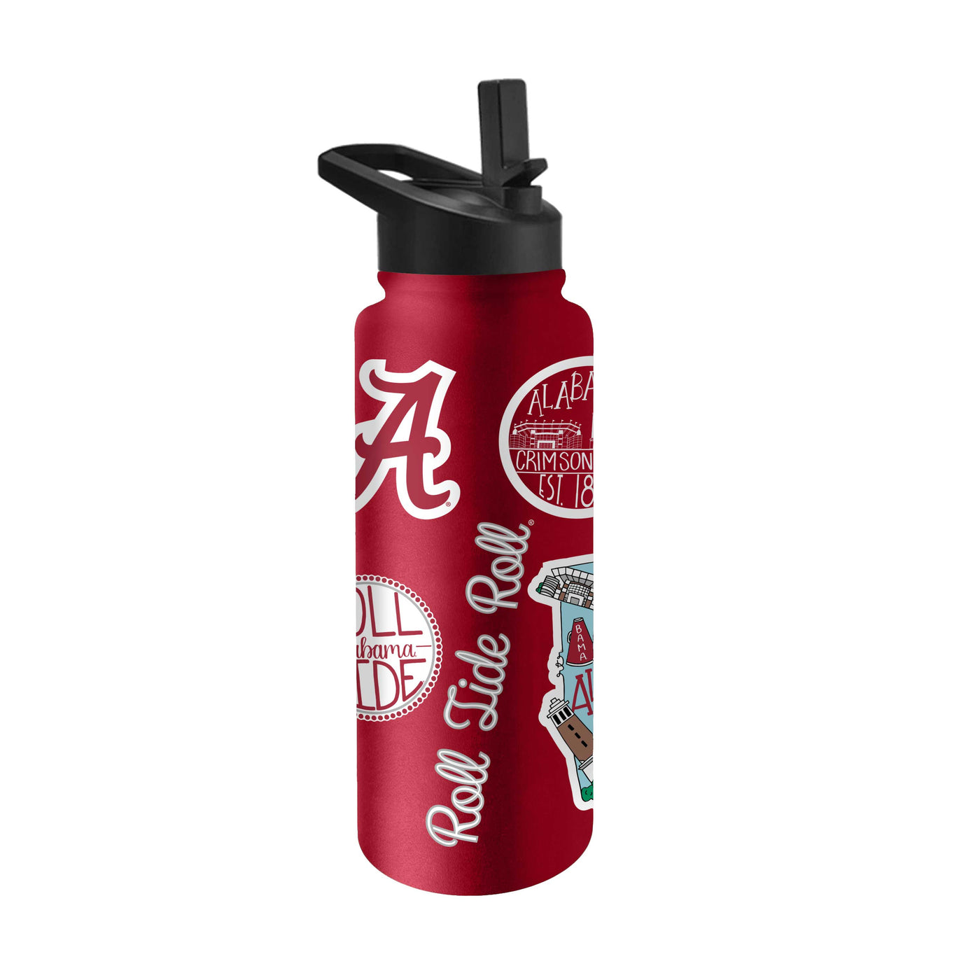 Alabama Cardinal 34oz Native Quencher Bottle