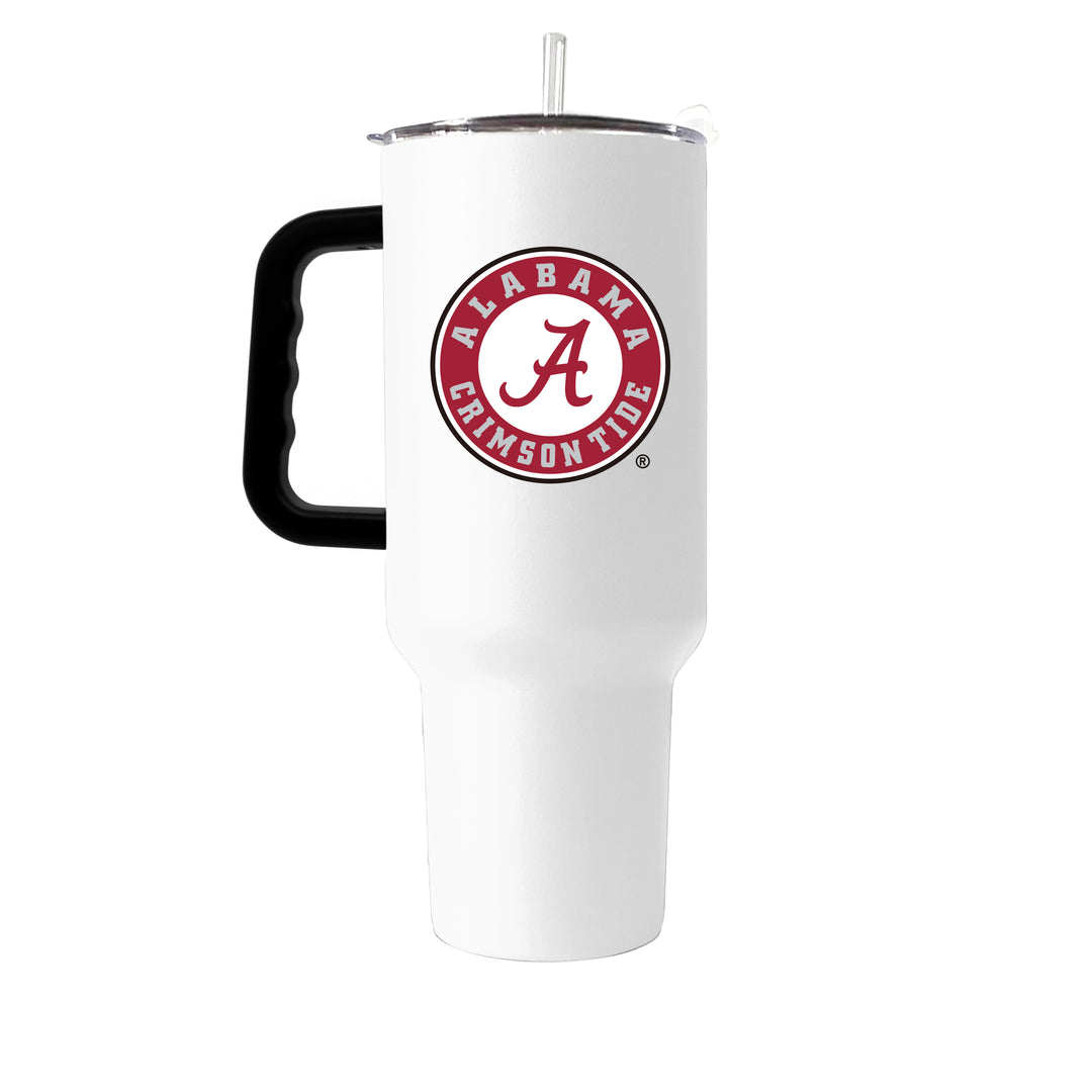 alabama tumblers white Alabama White 40oz Flipside Powder Coat Tumbler