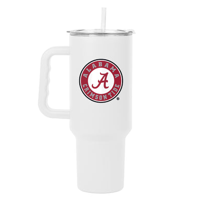 Alabama 40oz White Alternative Flipside Powder Coat Tumbler