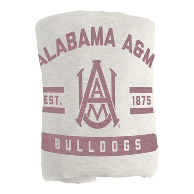 Alabama A&M Oatmeal Sweatshirt Blanket