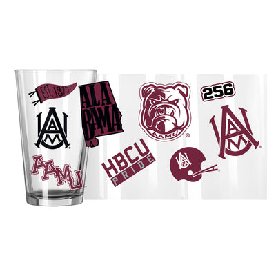 Alabama A&M 16oz Native Pint Glass