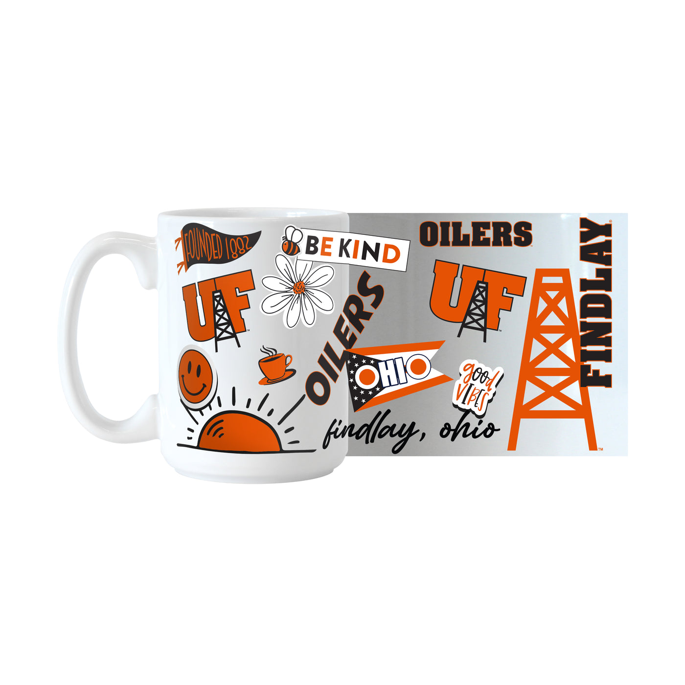 Findlay University 15oz Native Sublimated Mug