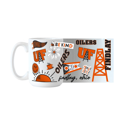 Findlay University 15oz Native Sublimated Mug