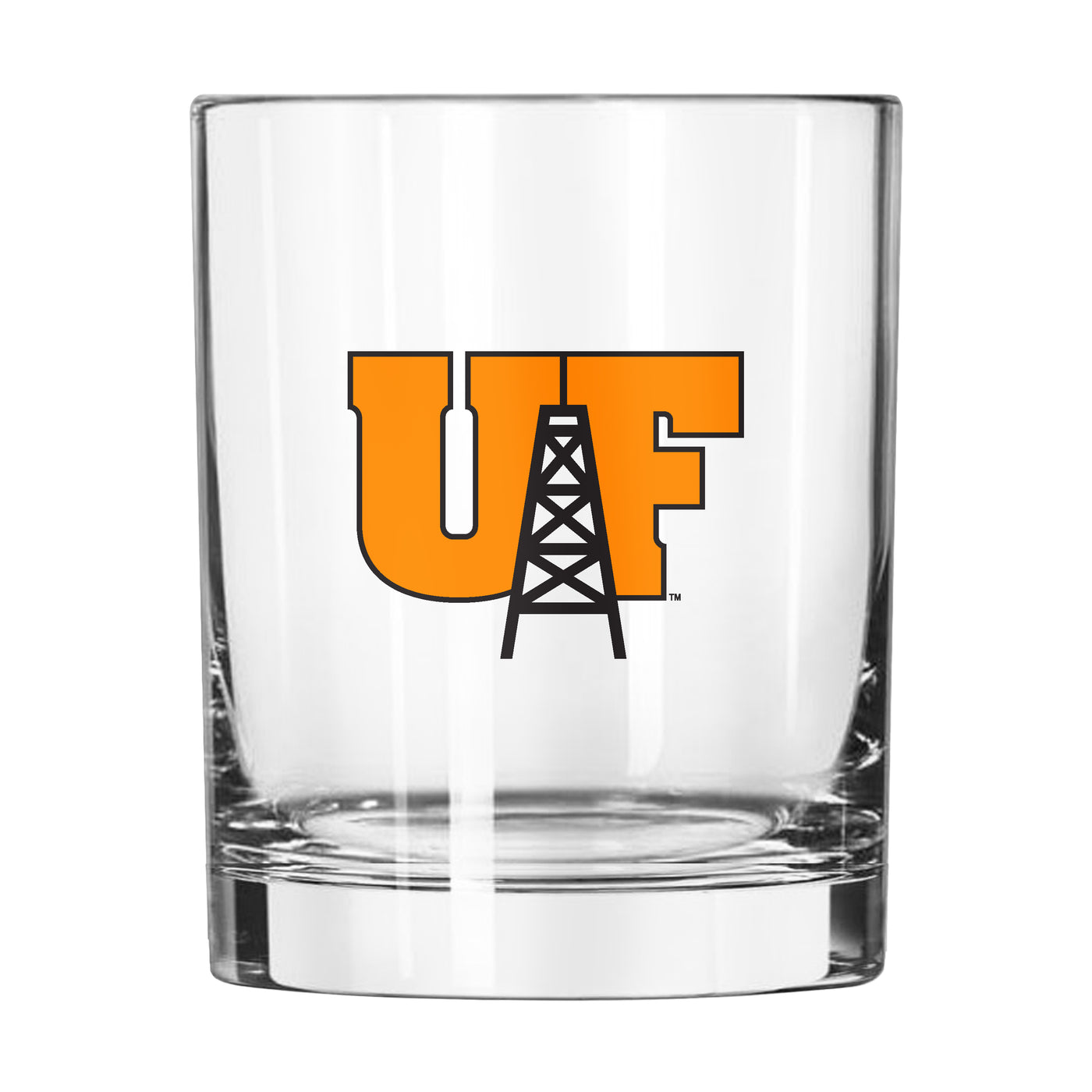 Findlay University 14oz Logo Rocks Glass