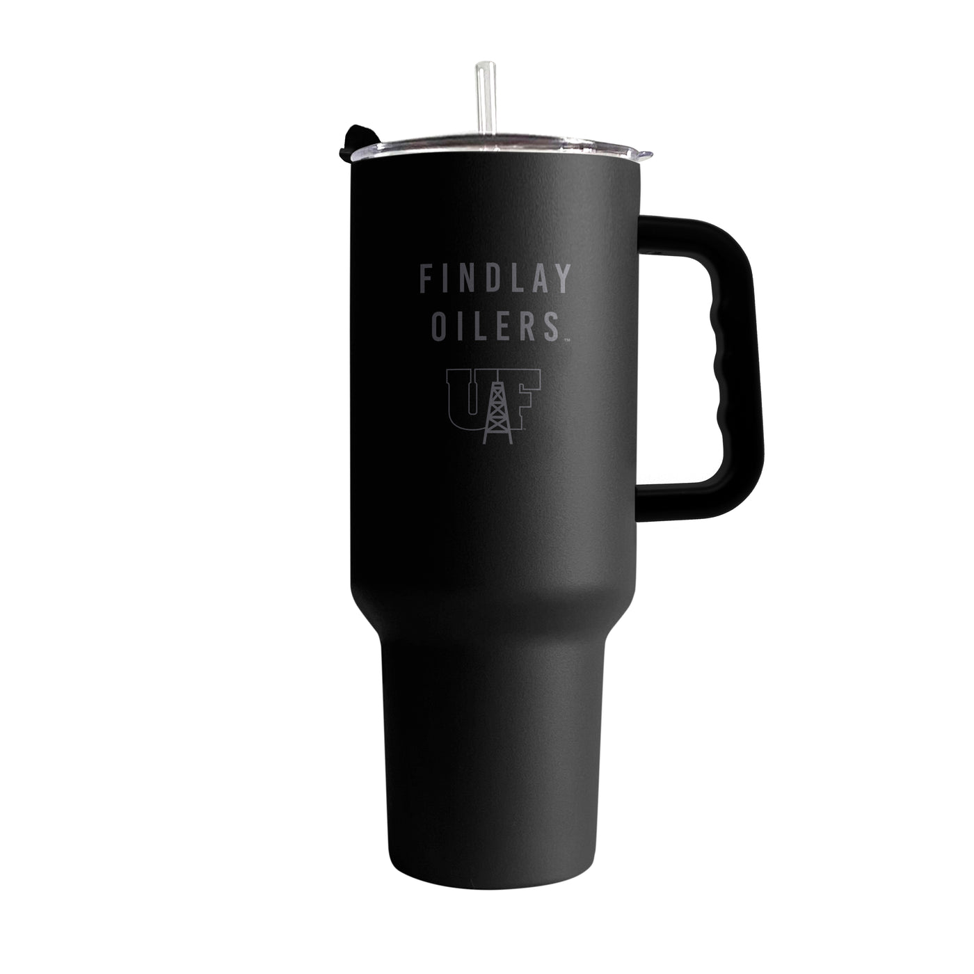 Findlay University 40oz Black Tonal Powder Coat Tumbler