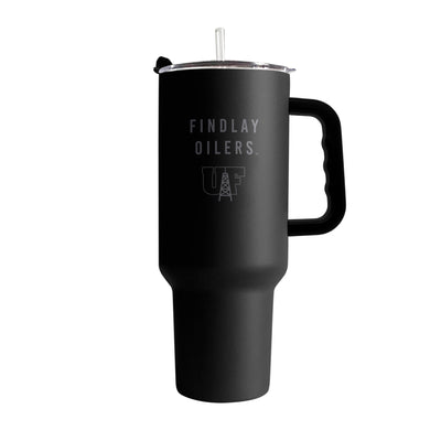 Findlay University 40oz Black Tonal Powder Coat Tumbler