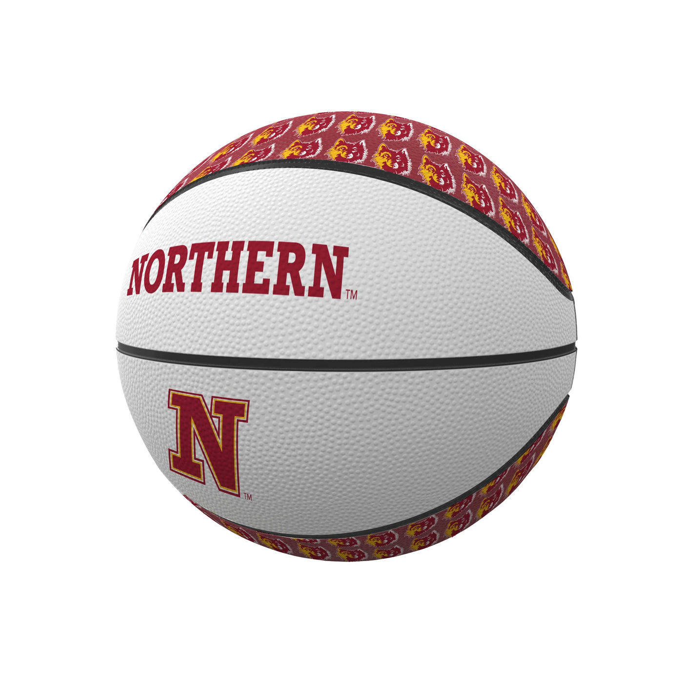 Northern State Repeating Mini Size Rubber Basketball