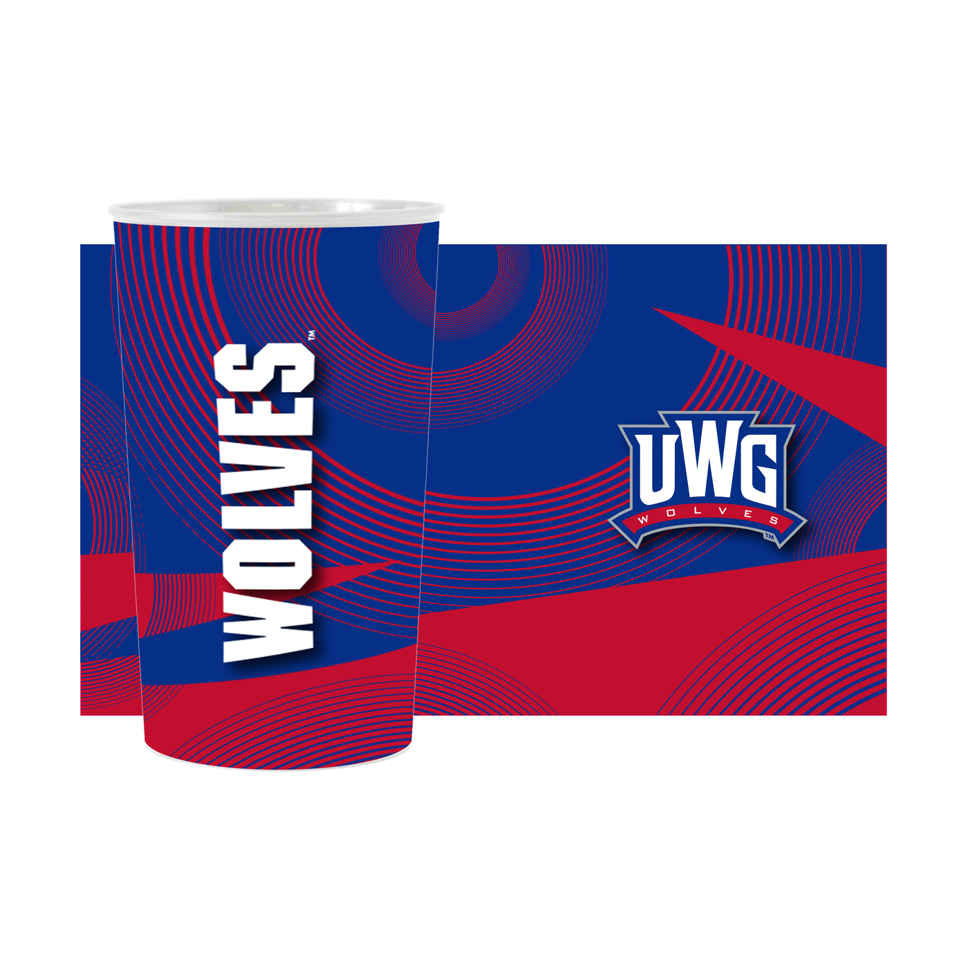 West Georgia Geometric Hardwall Cup 4 Pack