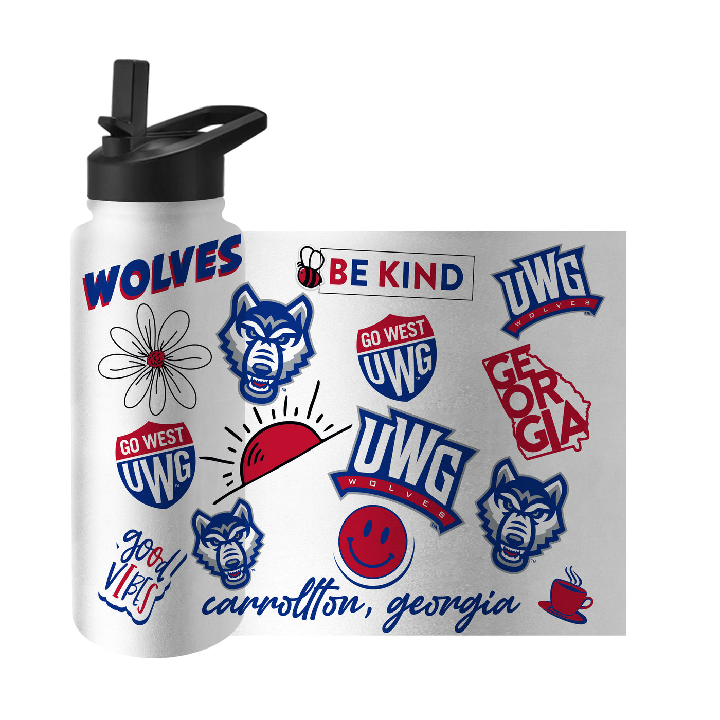 West Georgia 34oz Native Quencher Bottle
