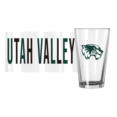 Utah Valley State 16oz Overtime Pint Glass