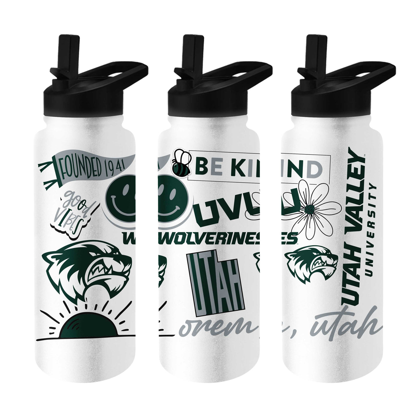 Utah Valley State 34oz Native Quencher Bottle