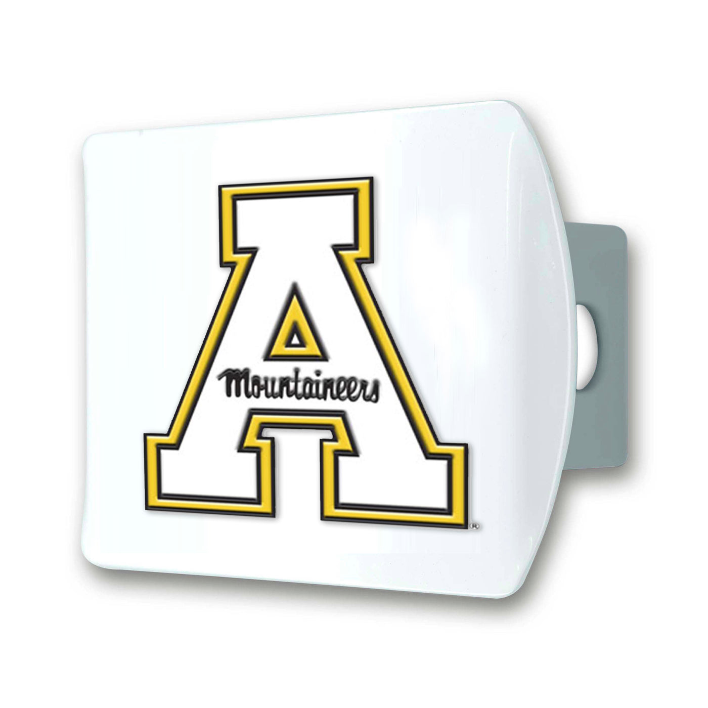 Appalachian State Color on White Hitch Cover