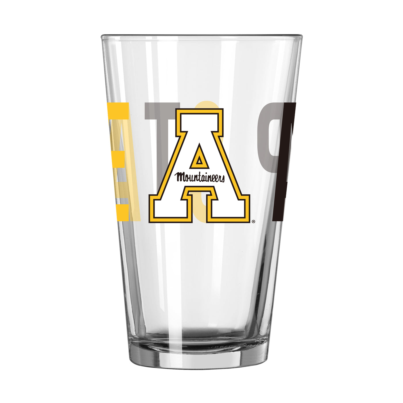 Appalachian State 16oz Overtime Pint Glass - Logo Brands