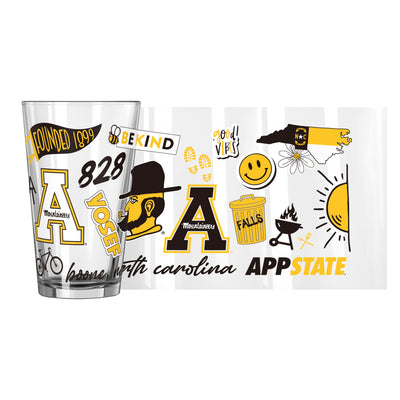 Appalachian State 16oz Native Pint Glass