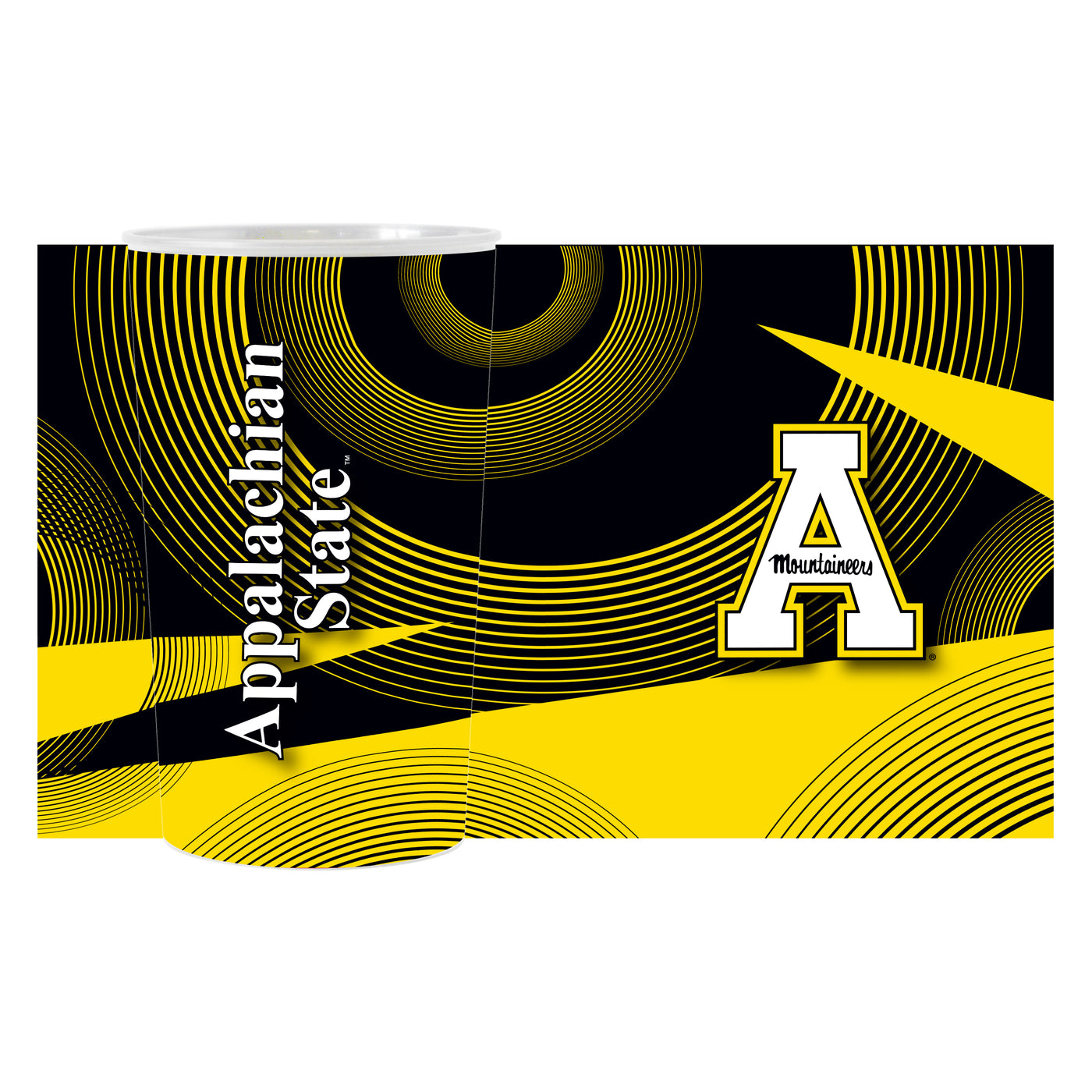 Appalachian State Geometric Hardwall Cup 4 Pack