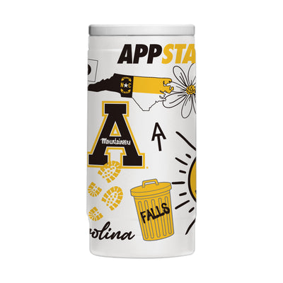 Appalachian State 12oz Native Powdercoat SlimCan Coolie