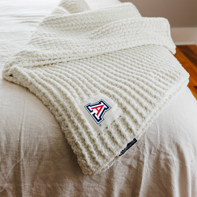 Arizona Ivory Cable Knit Throw 50x60