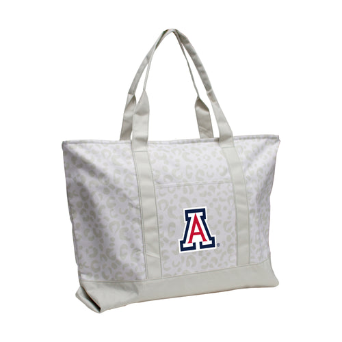 Arizona Leopard Pattern Tote bag by Logo Brands featuring a bold leopard print design and sturdy handles.