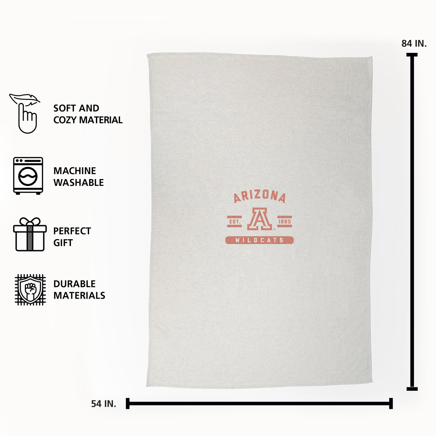 Arizona Oatmeal Sweatshirt Blanket