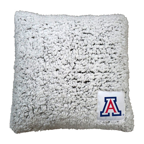 Arizona Frosty Throw Pillow by Logo Brands featuring a cozy, textured fabric in frosty blue tones.