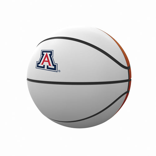 Arizona Mini Gameday Size Autograph Basketball by Logo Brands, featuring team logo and space for signatures, recreational sports equipment.
