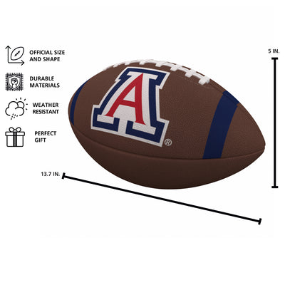 Arizona Team Stripe Official-Size Composite Football